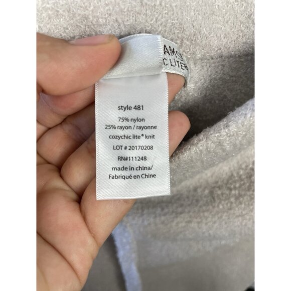 Barefoot Dreams CozyChic Lite Pull On Drawstring Gray Soft Pant Sz S Style 481 - Picture 6 of 6